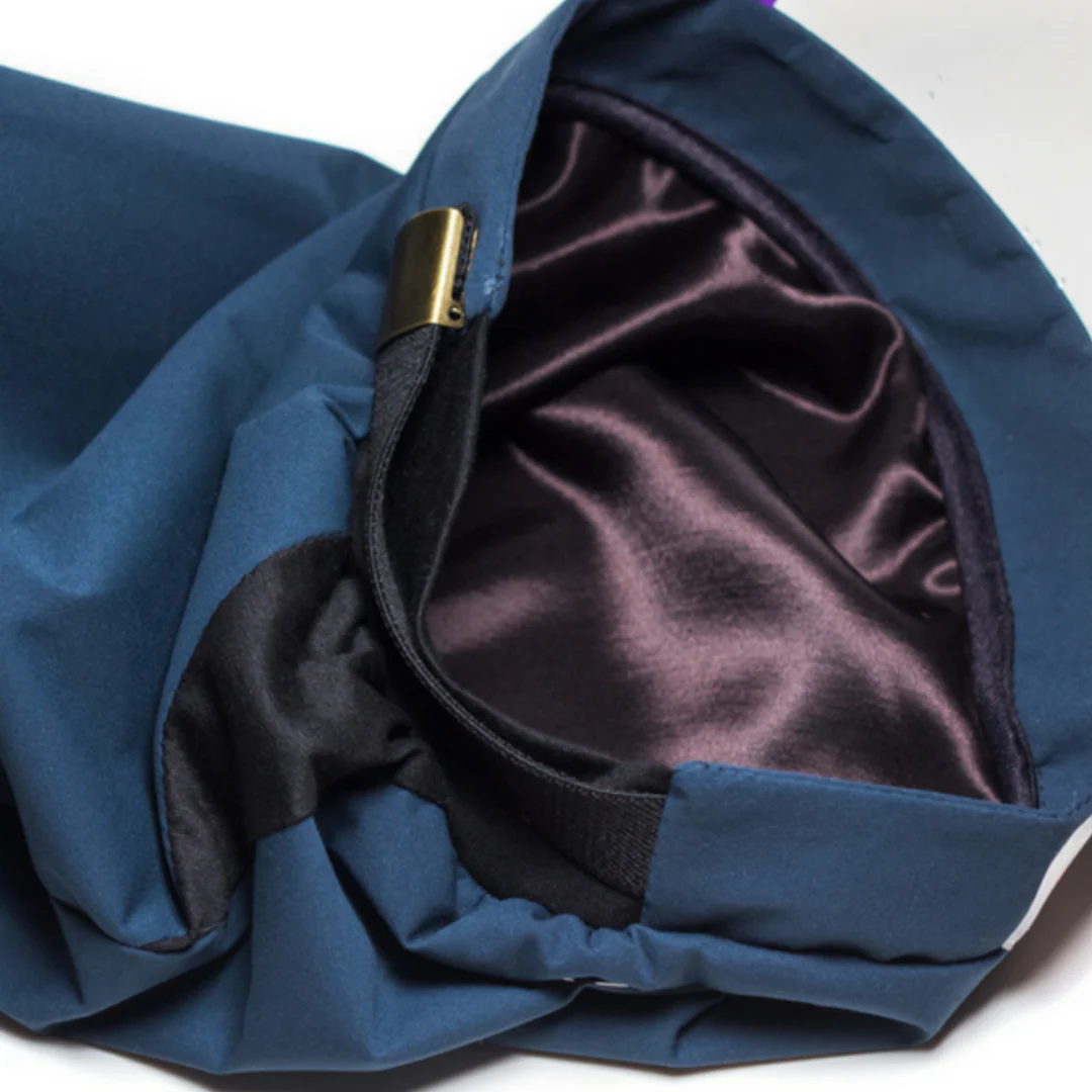 Hairbrella Lite Toddlers Satin-Lined Rain Hat - Teal - Image 3