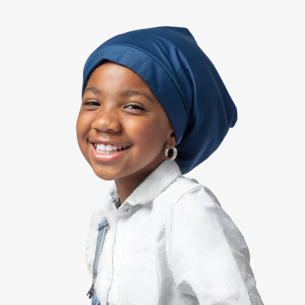 Hairbrella Lite Toddlers Satin-Lined Rain Hat - Teal - Image 6