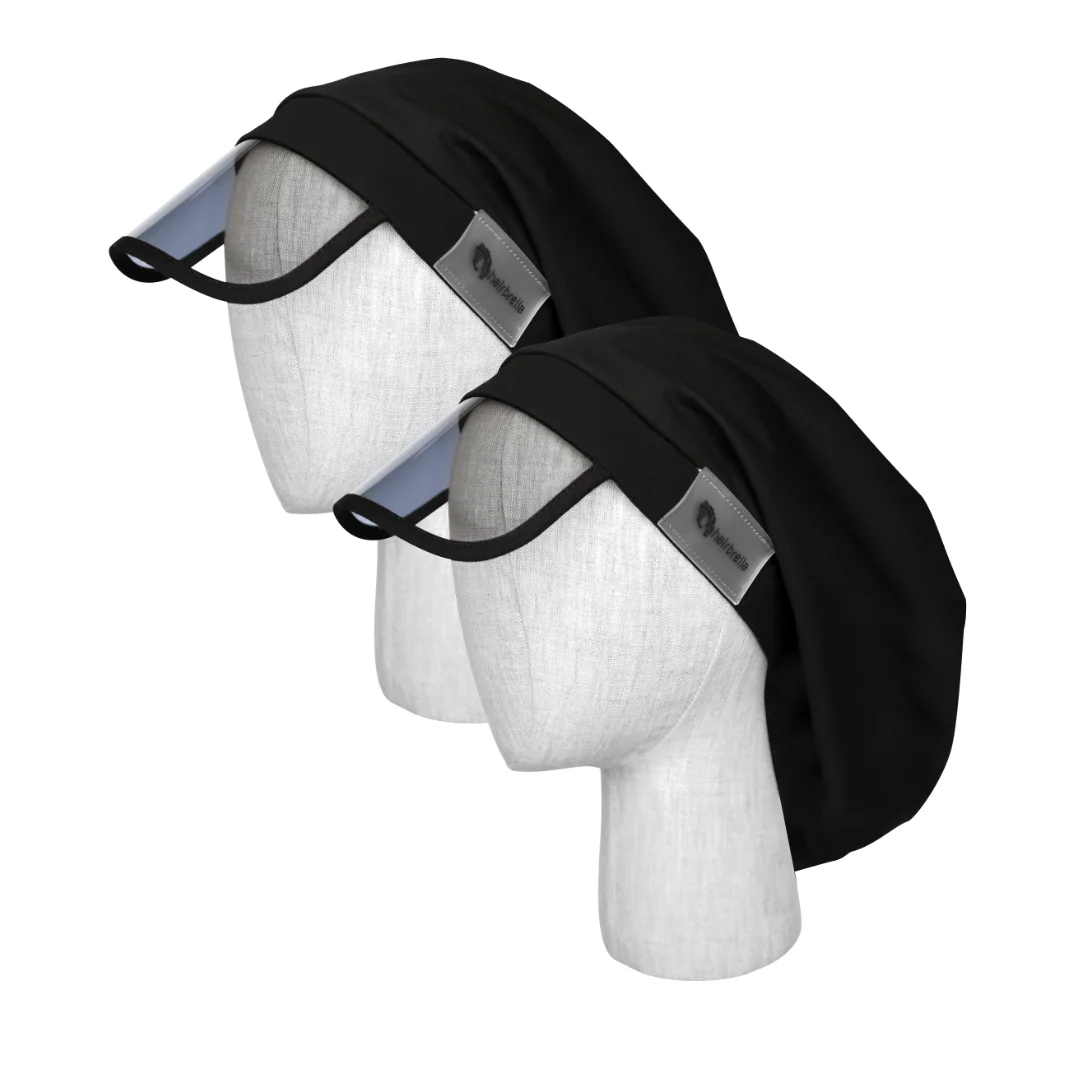 Hairbrella Classic XL Satin-Lined Rain Hat - Bundle (2) - Image 10