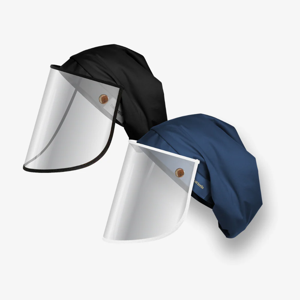 Hairbrella Pro Rain Hat + Face Shield - Bundle (2) - Image 9