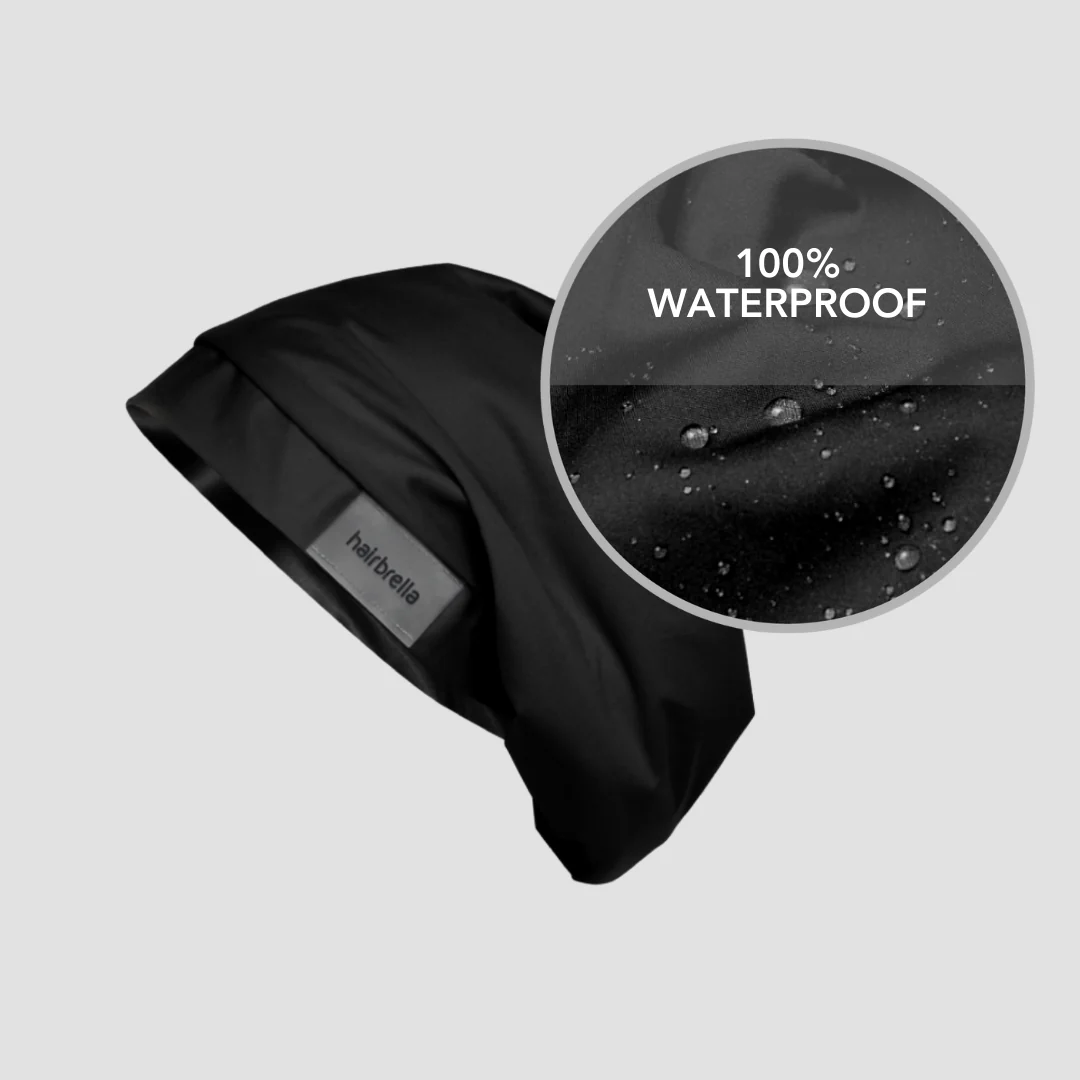 Hairbrella Lite Satin-Lined Rain Hat - Image 4