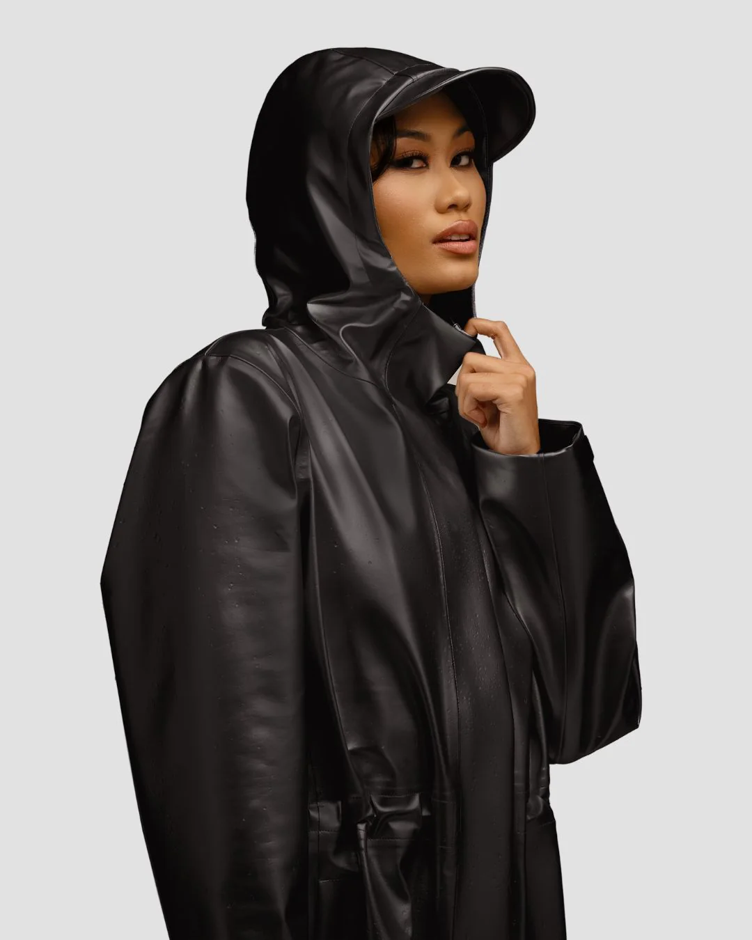 Hairbrella Satin-Lined, Waterproof Rain Jacket - Image 10