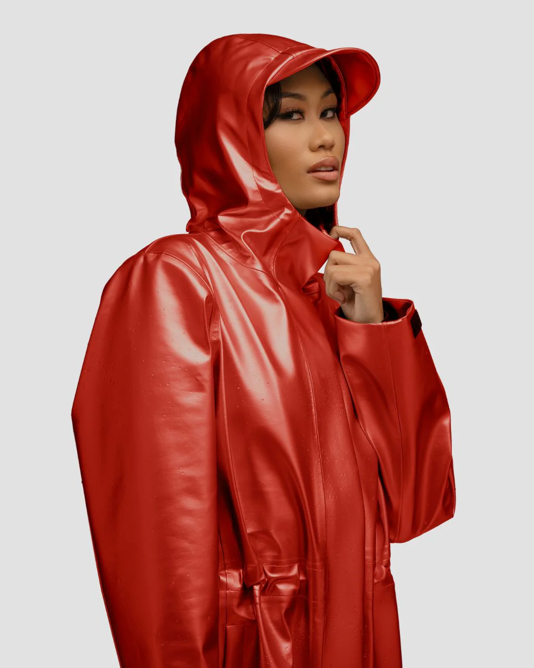 Hairbrella Satin-Lined, Waterproof Rain Jacket - Image 12