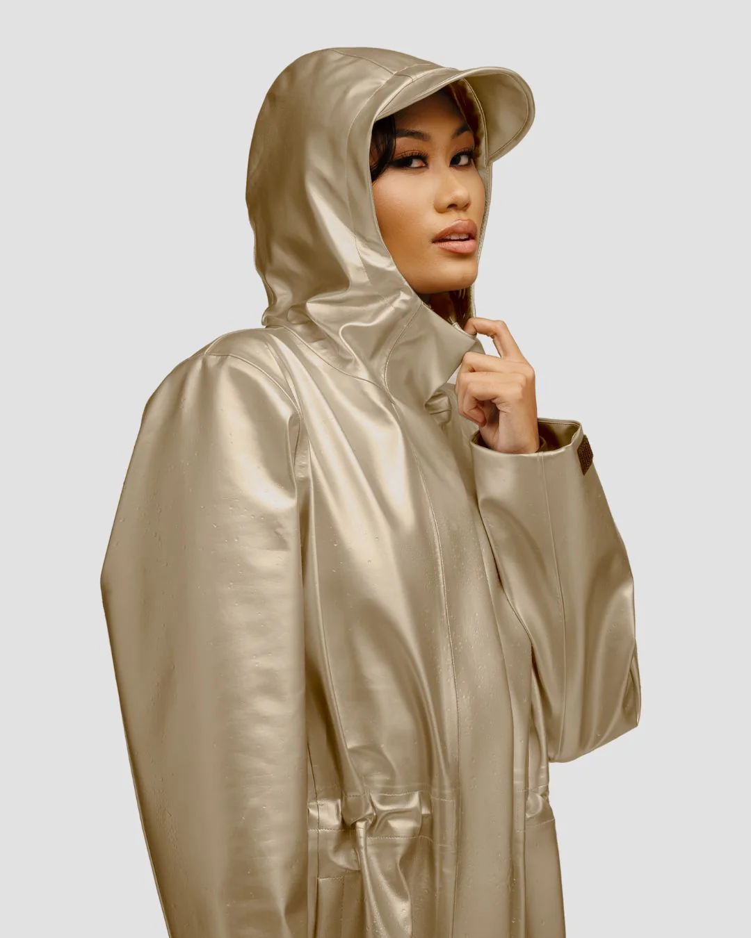 Hairbrella Satin-Lined, Waterproof Rain Jacket - Image 13