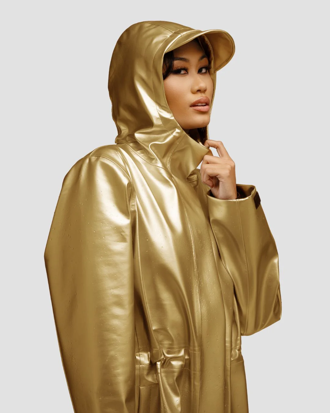 Hairbrella Satin-Lined, Waterproof Rain Jacket - Image 14