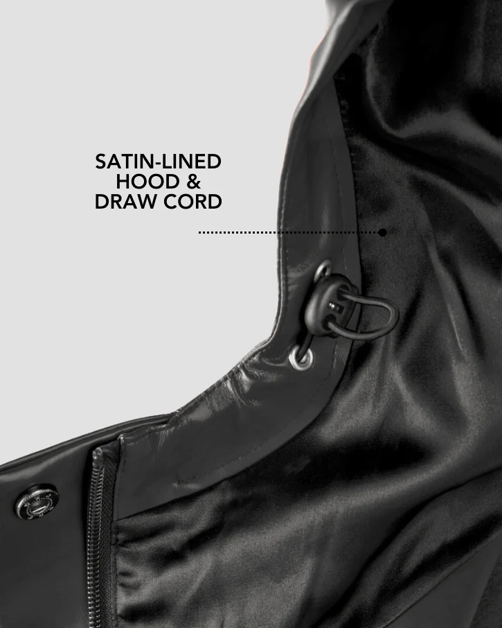 Hairbrella Satin-Lined, Waterproof Rain Jacket - Image 4
