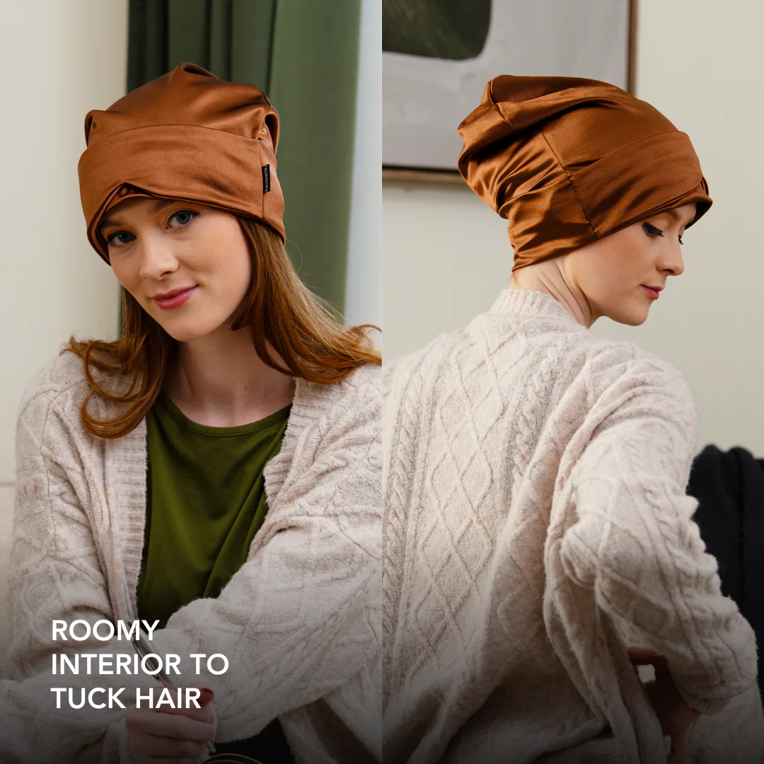 Satin-Lined, Convertible Nap Cap™ with Hidden Eye Mask, Bundle 2 - Image 4