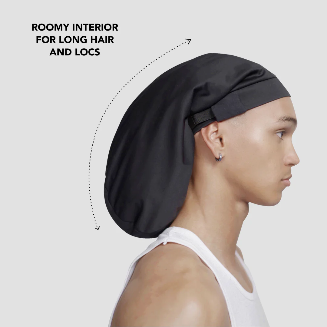 Hairbrella Satin-Lined Shower Cap for Men - Image 5