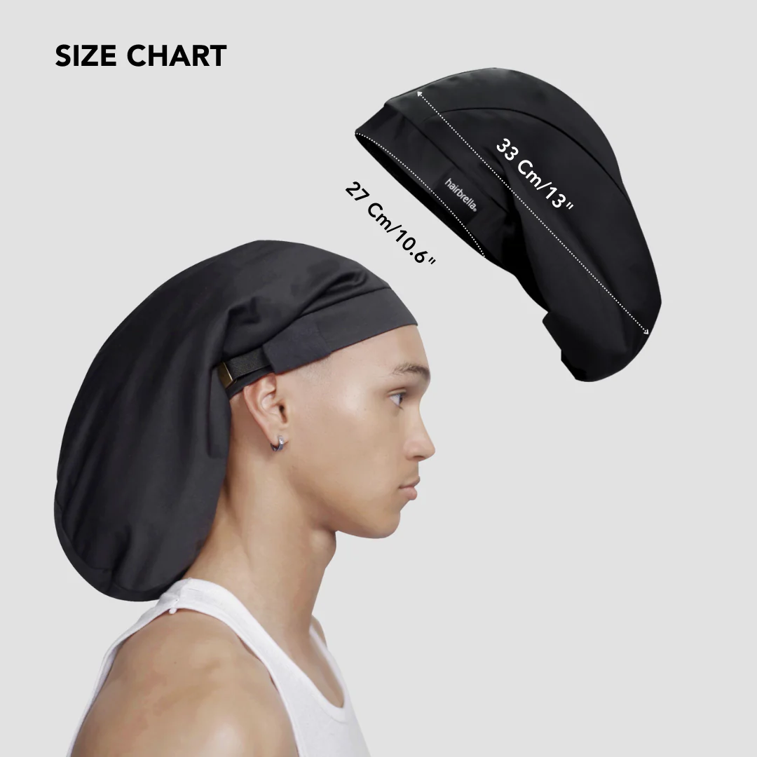 Hairbrella Satin-Lined Shower Cap for Men - Image 6