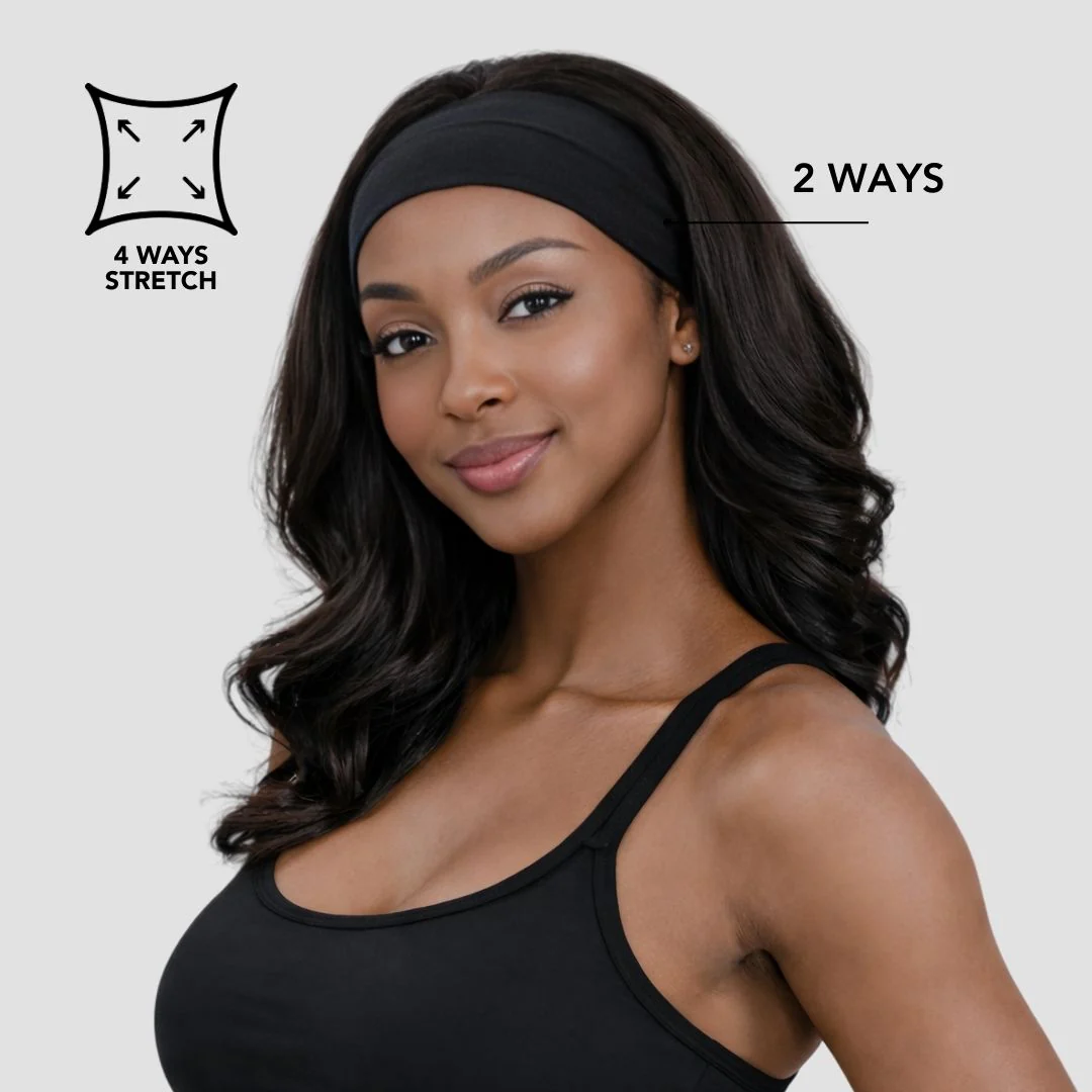 Hairbrella Satin-Lined Twist-Front Headband - Image 3