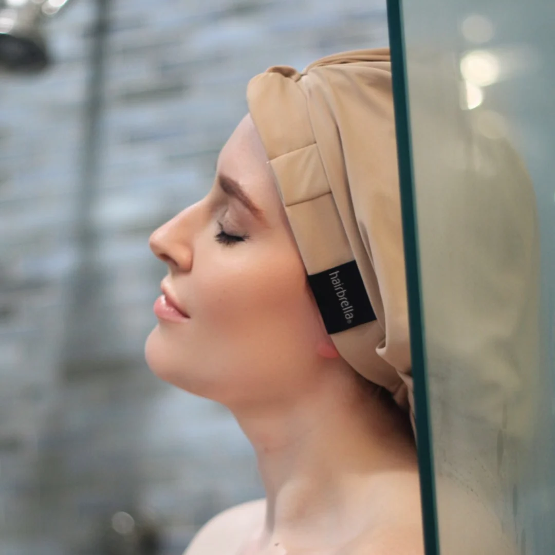 Hairbrella Satin-Lined Waterproof, Adjustable Shower Cap