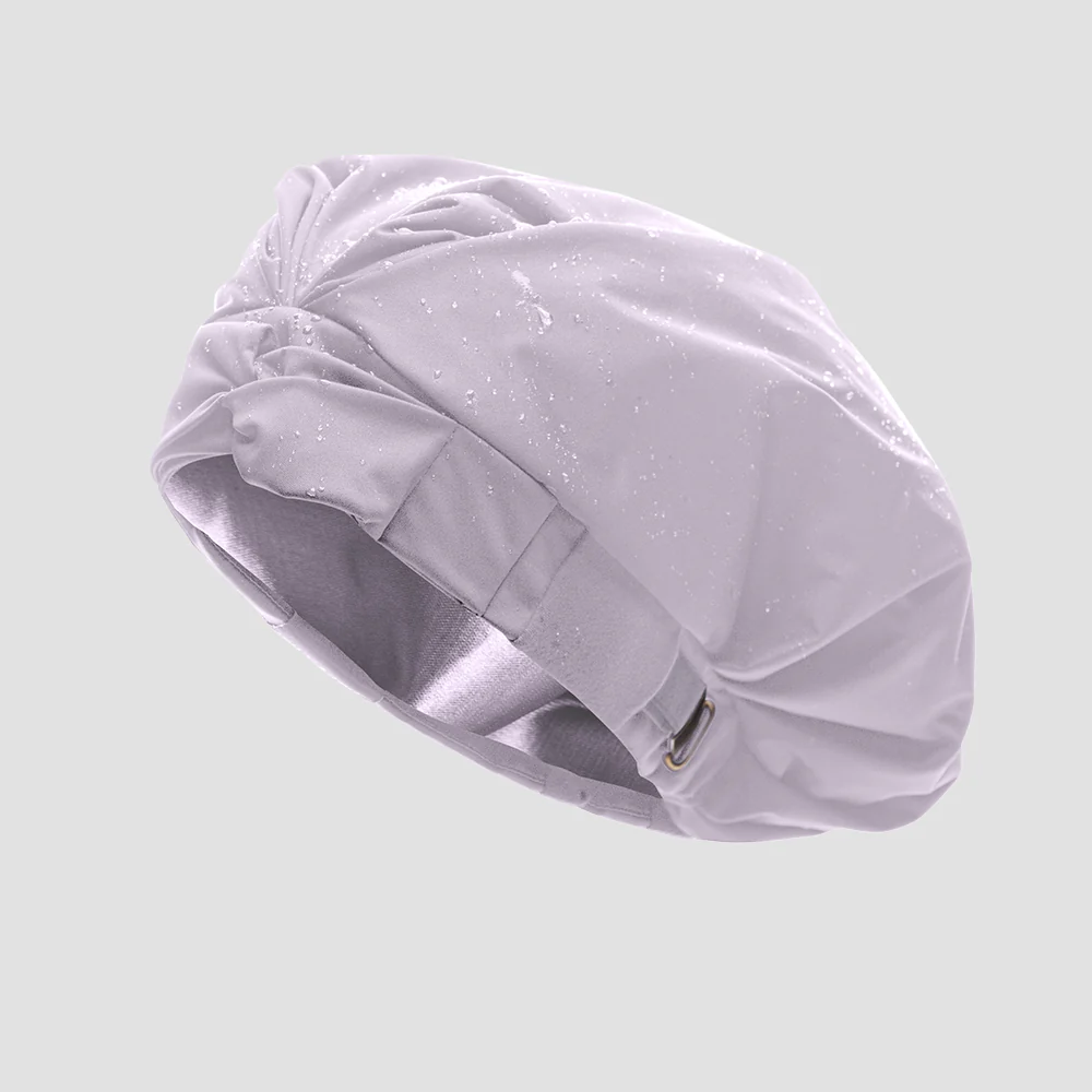 Hairbrella Satin-Lined Waterproof, Adjustable Shower Cap - Image 31