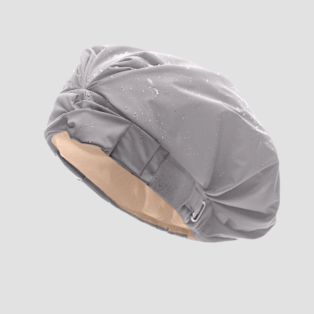 Hairbrella Satin-Lined Waterproof, Adjustable Shower Cap - Image 14