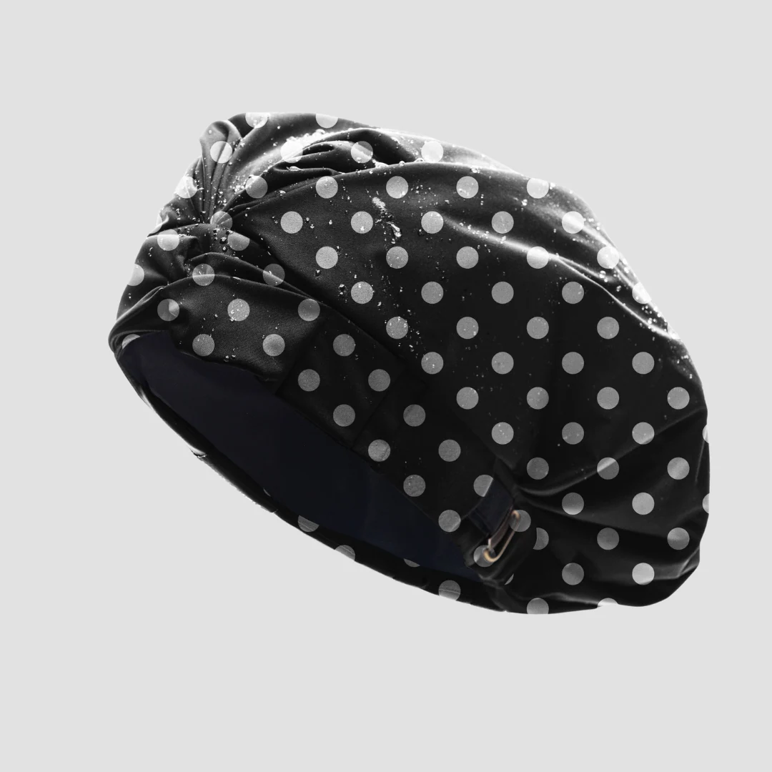 Hairbrella Satin-Lined Waterproof, Adjustable Shower Cap - Image 17