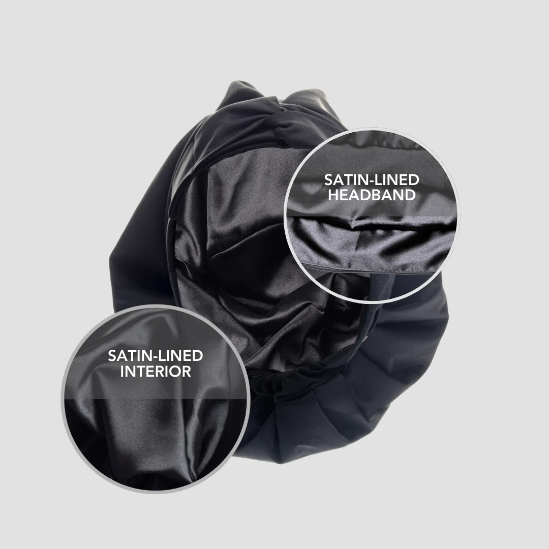 Hairbrella Satin-Lined Waterproof, Adjustable Shower Cap - Image 6