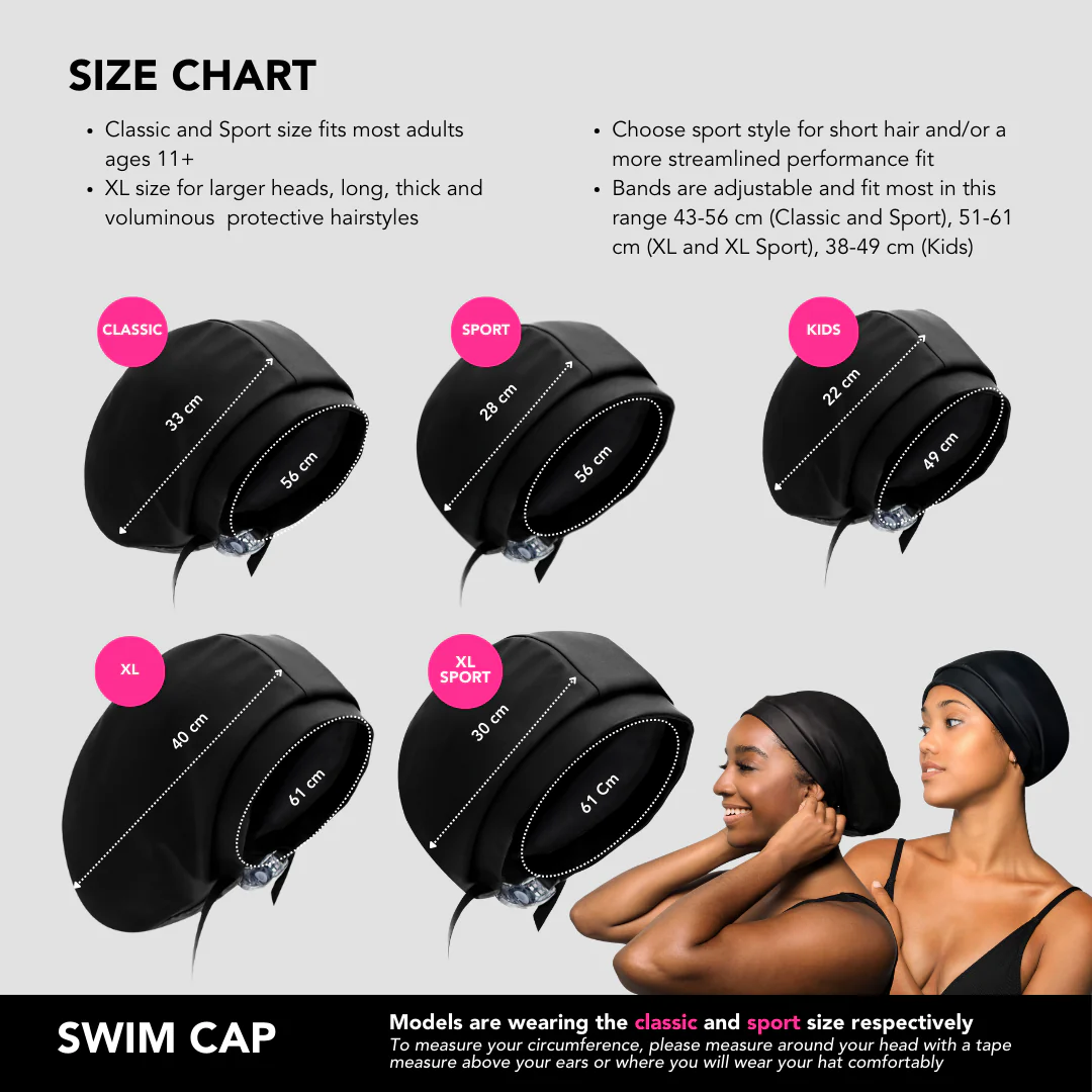 Hairbrella Satin-Lined Waterproof, Adjustable Swim Cap Sport - Image 7