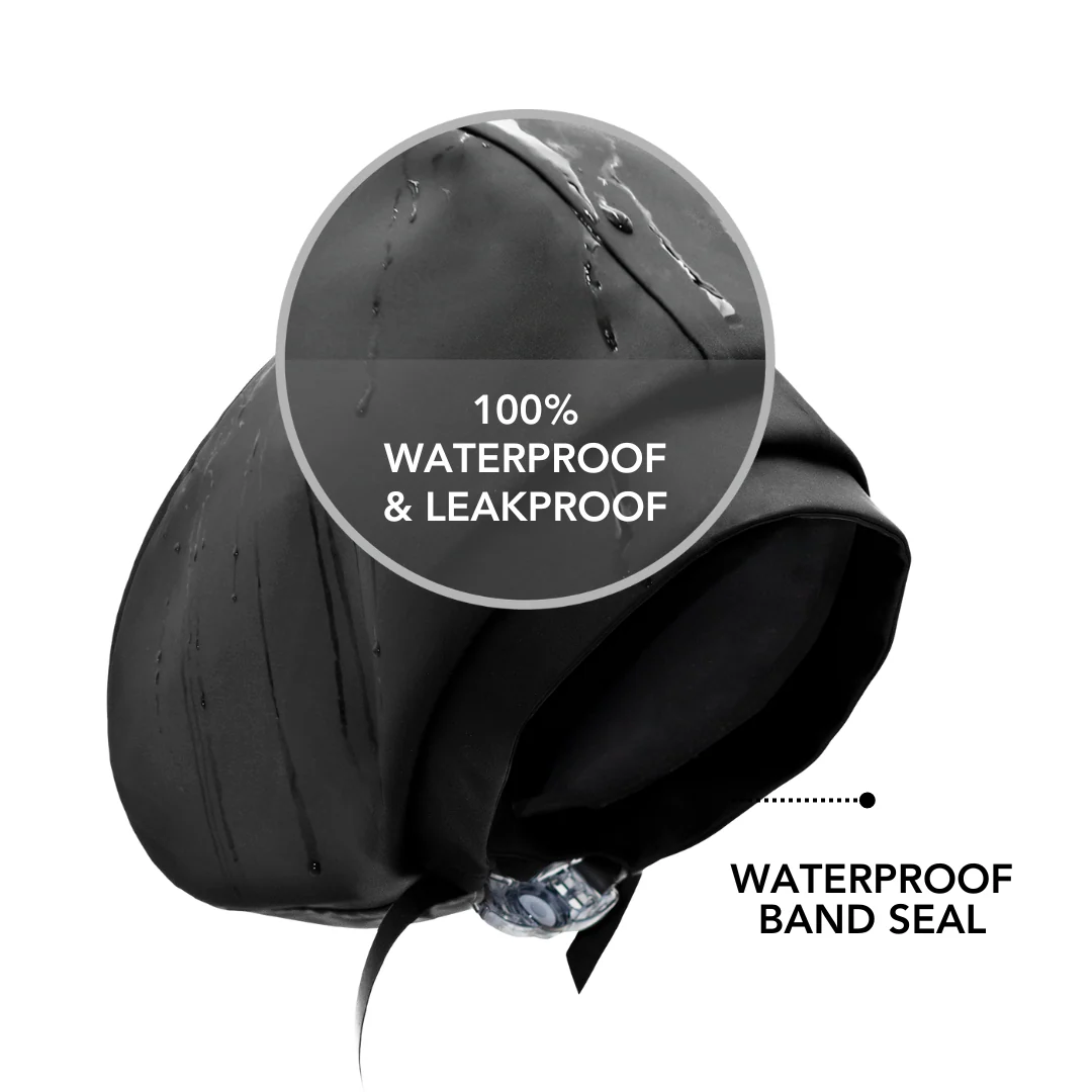 Hairbrella Satin-Lined Waterproof, Adjustable Swim Cap, Bundle (2) - Image 4