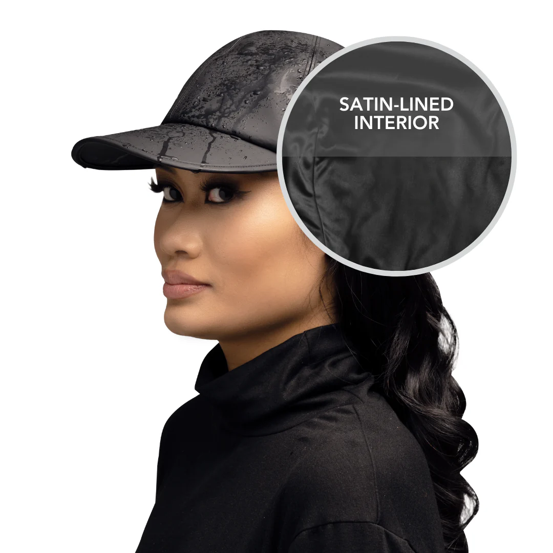 Hairbrella Satin-Lined, Waterproof Baseball Cap - Bundle (2) - Image 3