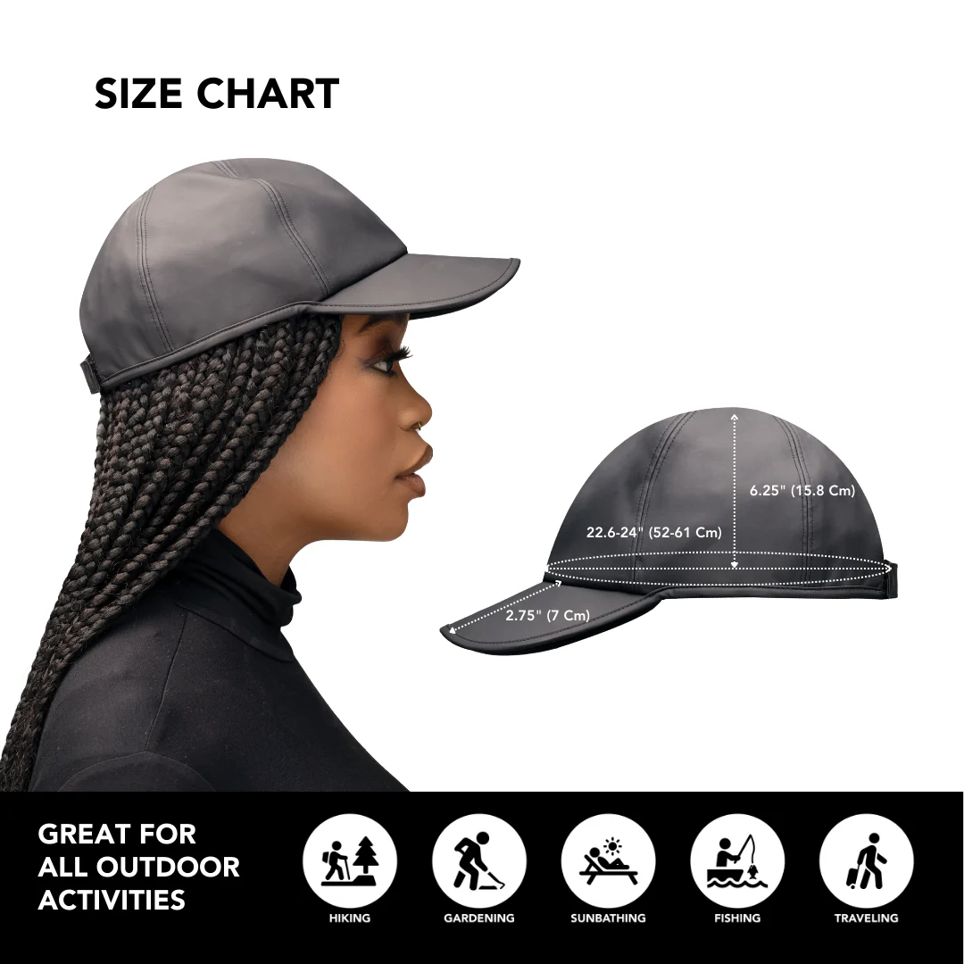 Hairbrella Satin-Lined, Waterproof Baseball Cap - Bundle (2) - Image 7