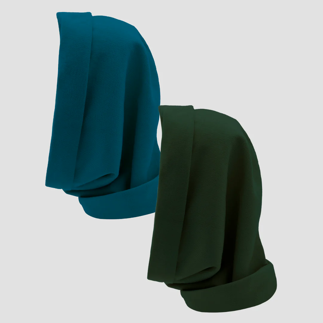 Hairbrella Satin Lined, Waterproof Infinity Rain Scarf - Bundle (2) - Image 111