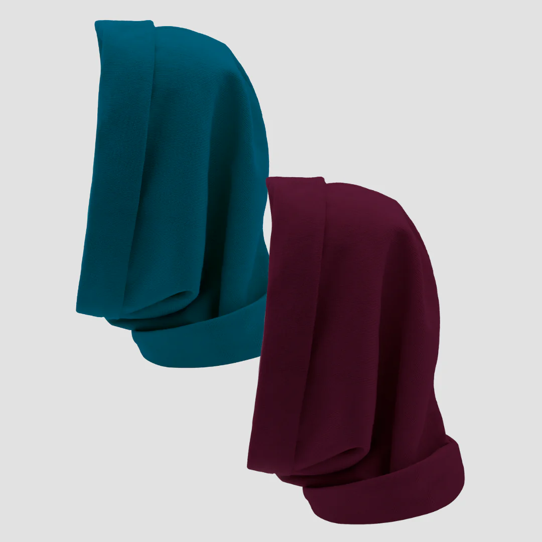 Hairbrella Satin Lined, Waterproof Infinity Rain Scarf - Bundle (2) - Image 112