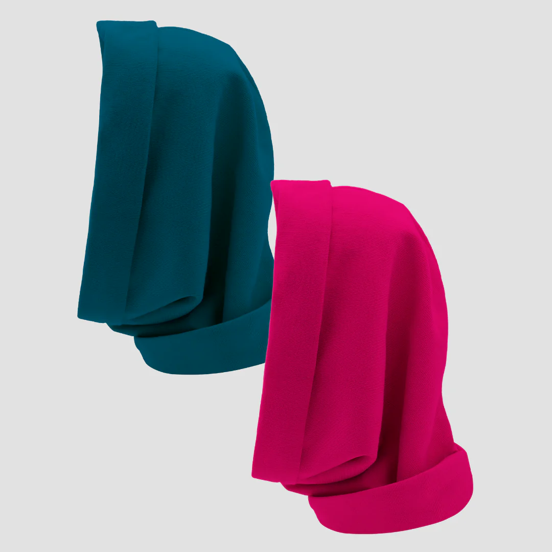 Hairbrella Satin Lined, Waterproof Infinity Rain Scarf - Bundle (2) - Image 113