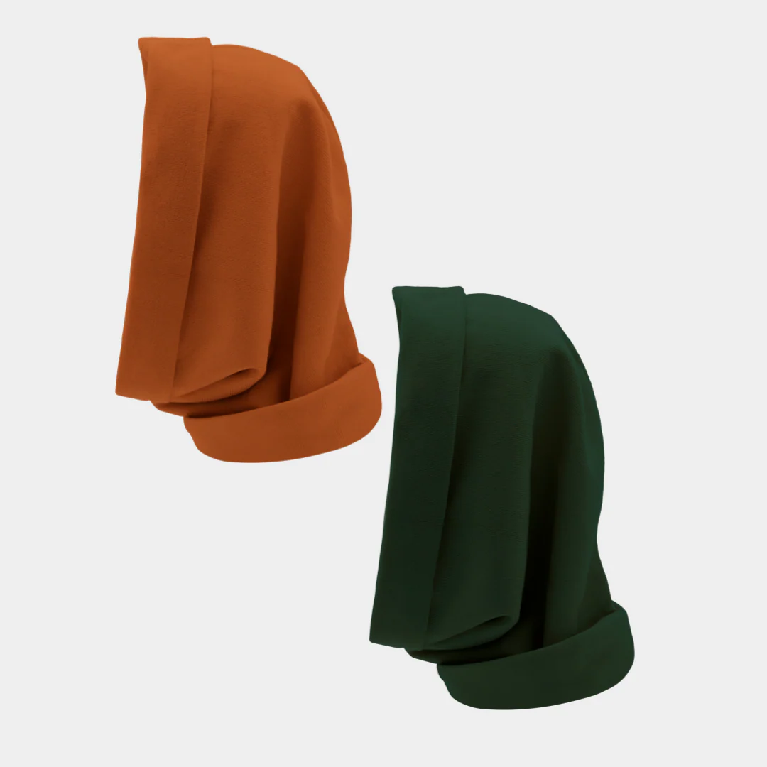 Hairbrella Satin Lined, Waterproof Infinity Rain Scarf - Bundle (2) - Image 51