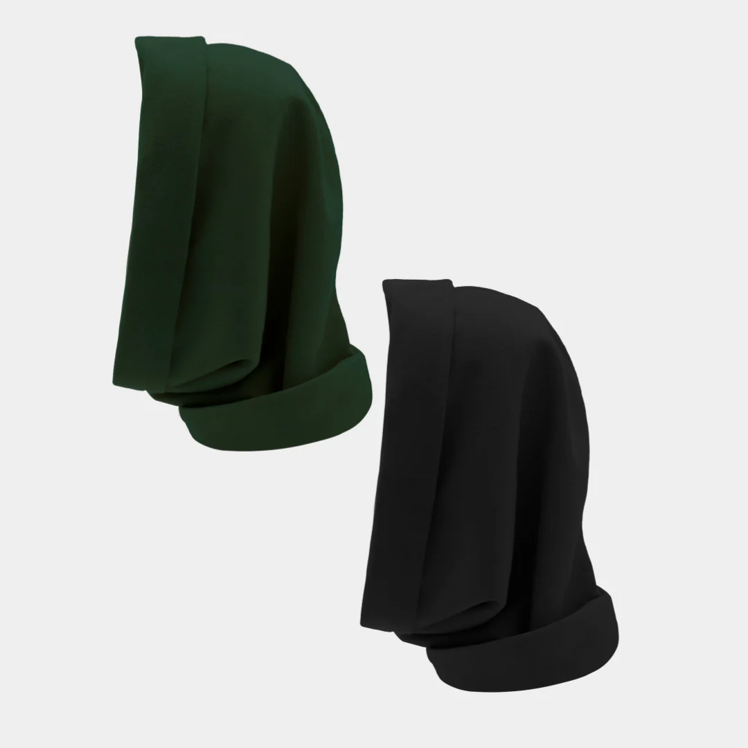 Hairbrella Satin Lined, Waterproof Infinity Rain Scarf - Bundle (2) - Image 52