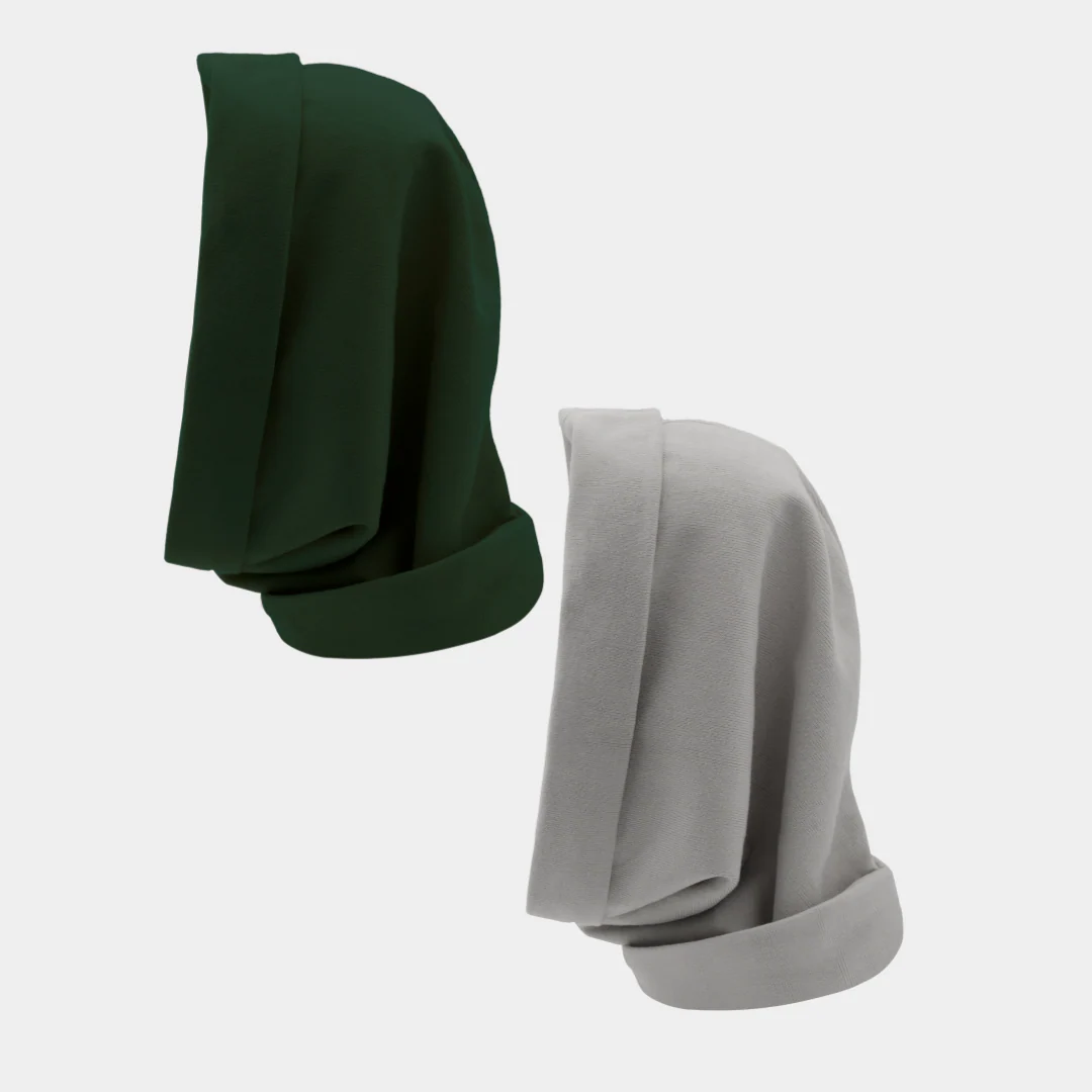 Hairbrella Satin Lined, Waterproof Infinity Rain Scarf - Bundle (2) - Image 53
