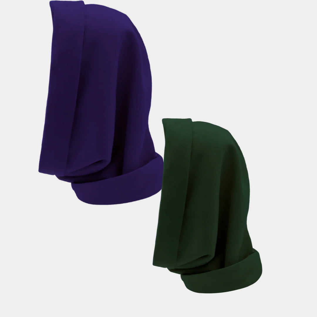 Hairbrella Satin Lined, Waterproof Infinity Rain Scarf - Bundle (2) - Image 71
