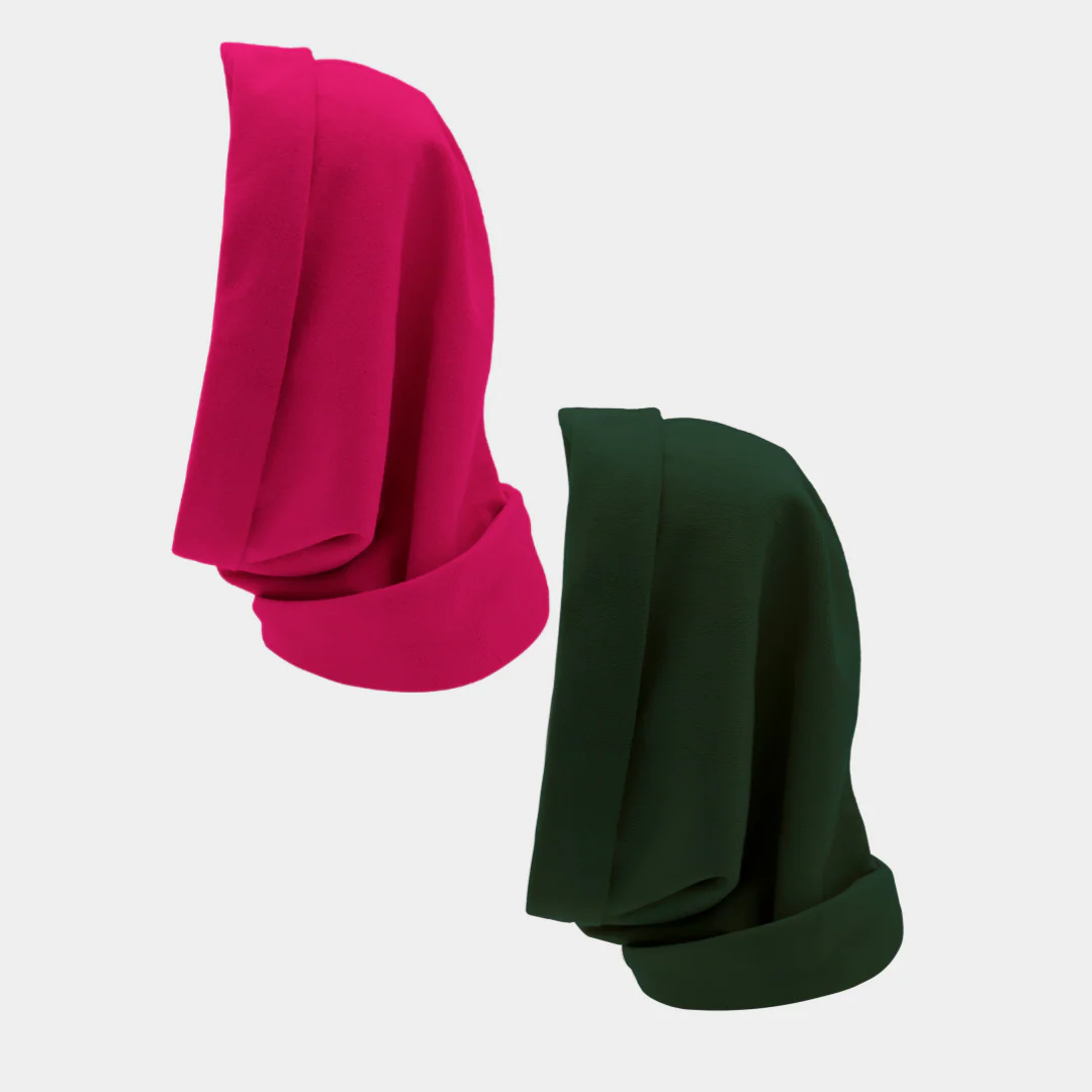Hairbrella Satin Lined, Waterproof Infinity Rain Scarf - Bundle (2) - Image 99