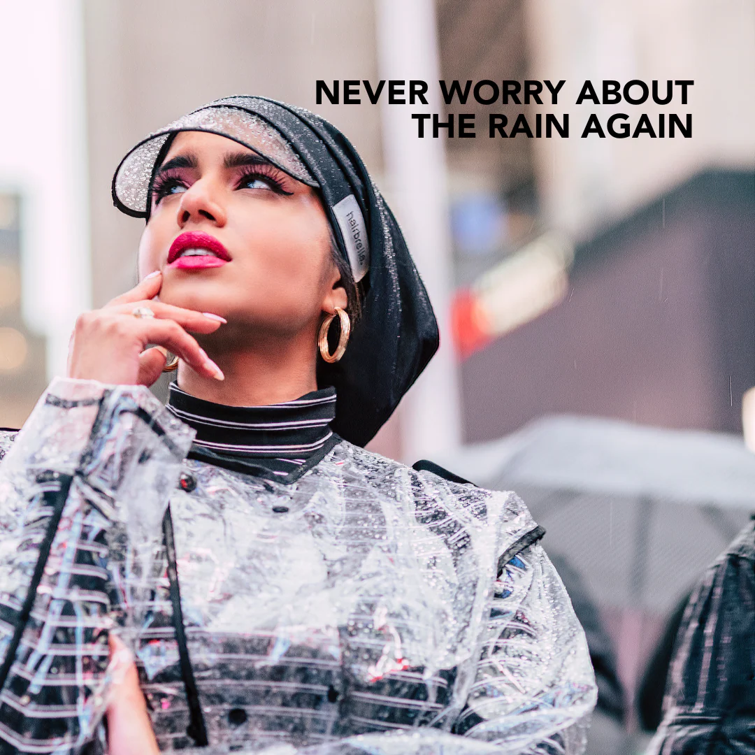 Bundle and Save: Hairbrella Satin-Lined, Waterproof Rain Hat - Image 4