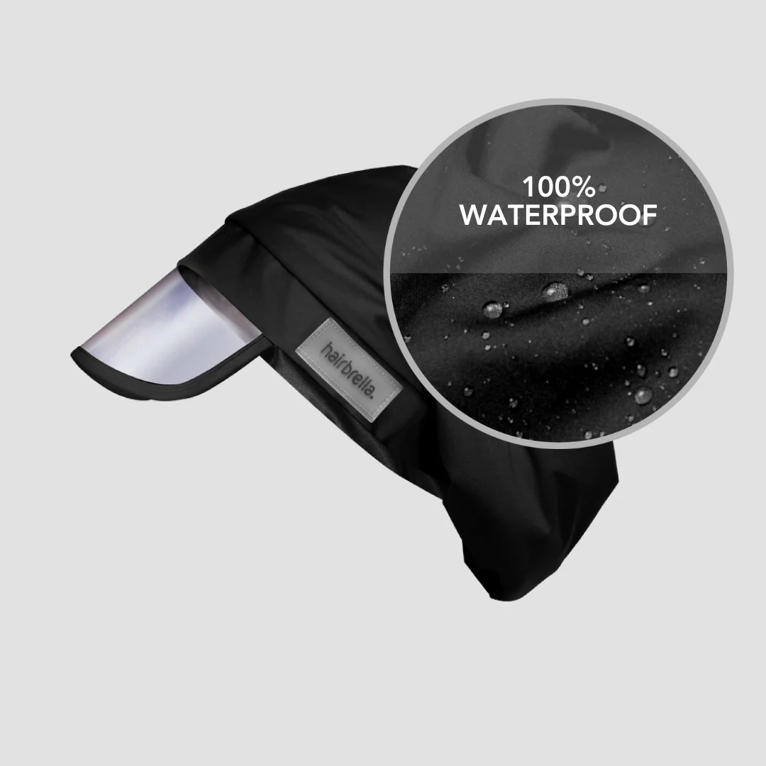 Hairbrella Satin-Lined, Waterproof Rain Hat - Image 3