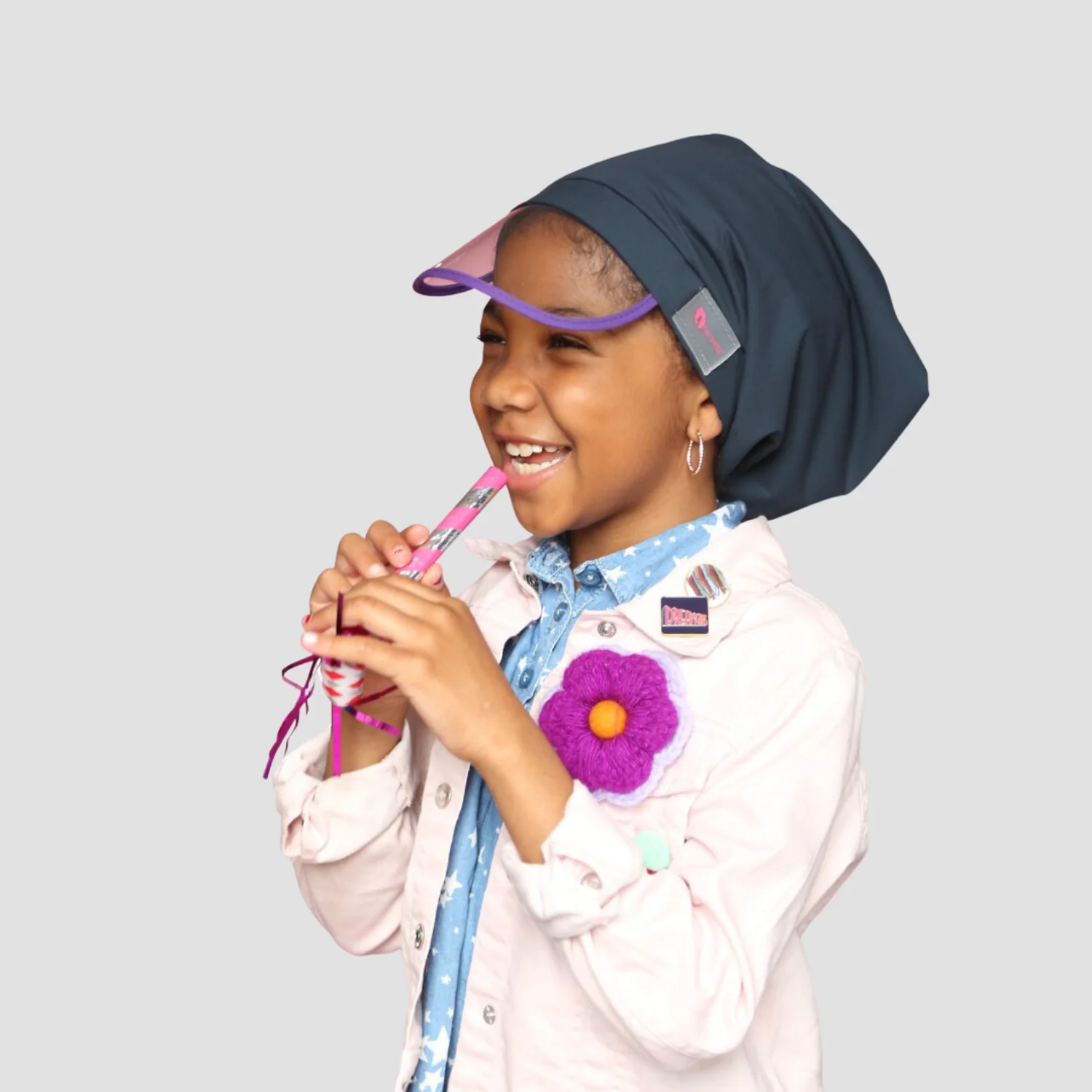 Hairbrella Satin-Lined, Waterproof Rain Hat Kids - Image 11