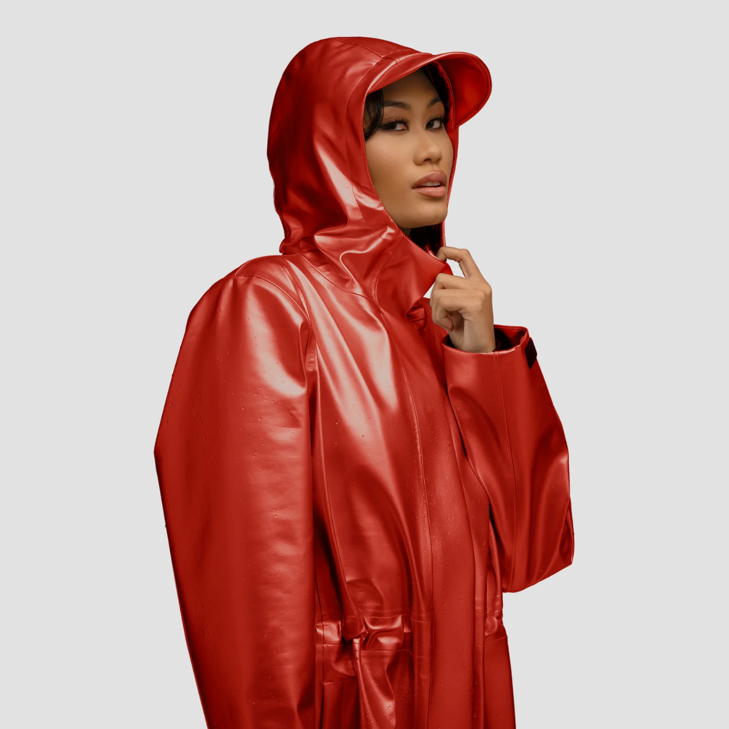 Hairbrella Satin-Lined, Waterproof Rain Jacket - Image 14