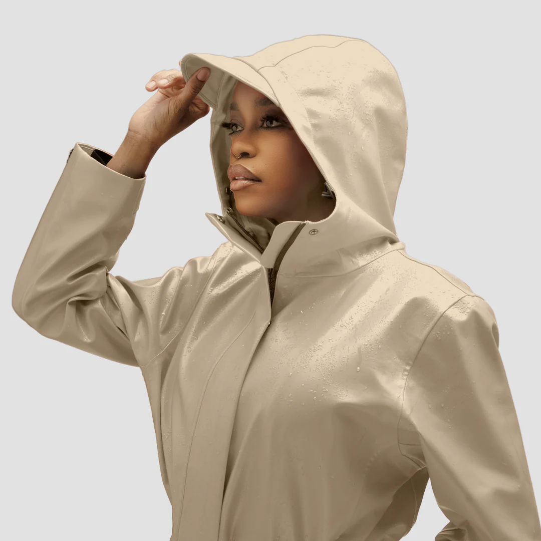 Hairbrella Satin-Lined, Waterproof Rain Jacket - Image 11