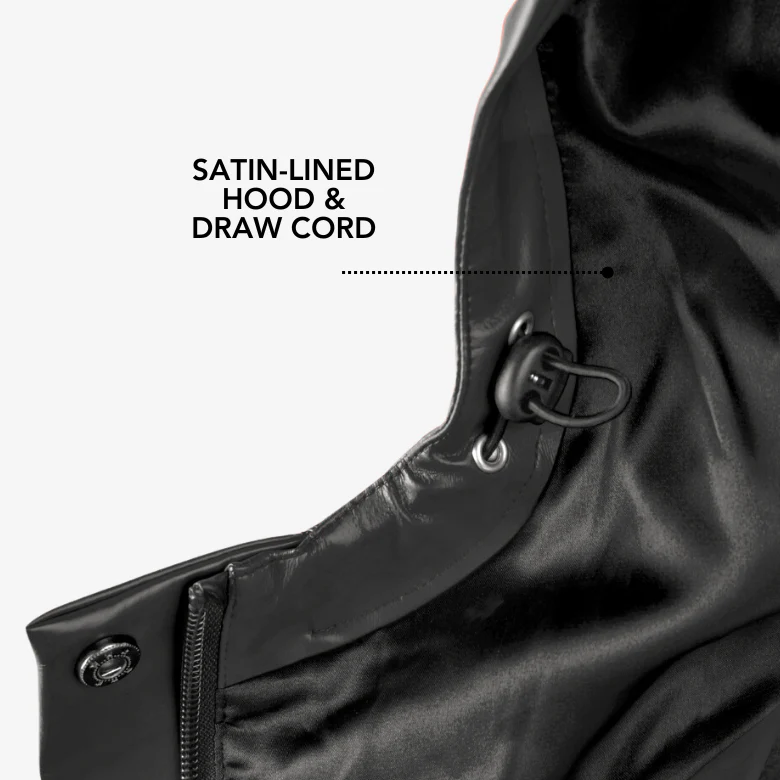 Hairbrella Satin-Lined, Waterproof Rain Jacket - Image 4