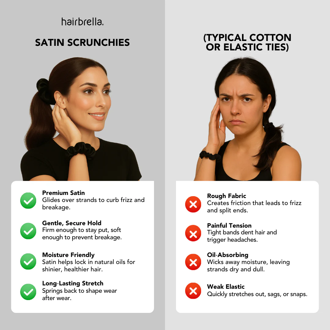 Hairbrella Satin Scrunchies Bundle (2) - Image 3