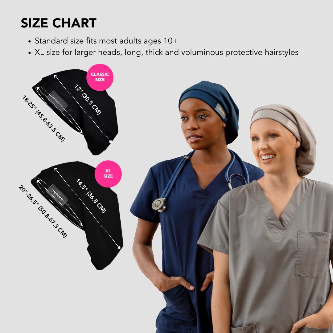 Hairbrella Scrub Cap, Satin-Lined - Image 9