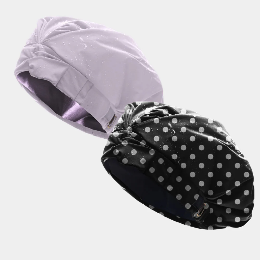 Hairbrella Satin-Lined Shower Cap - Bundle (2) - Image 89