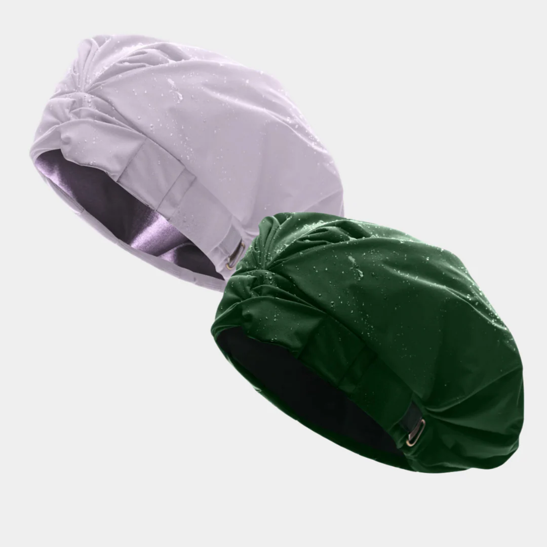 Hairbrella Satin-Lined Shower Cap - Bundle (2) - Image 93