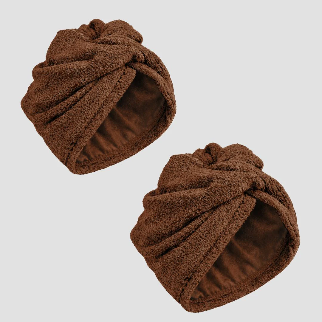 Hairbrella 2-in-1 Satin Twist Towel Turban, Bundle (2) - Image 12