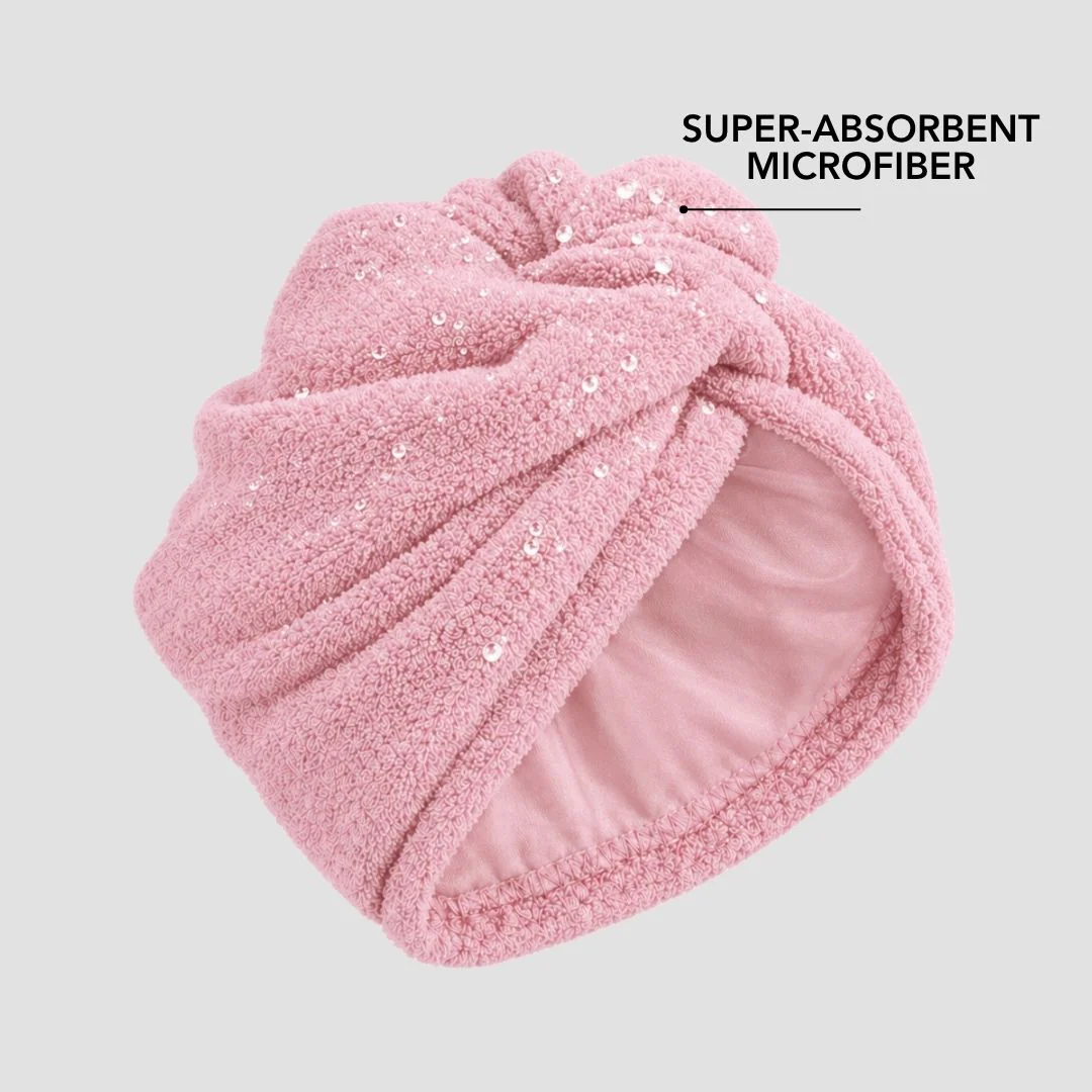Hairbrella 2-in-1 Satin Twist Towel Turban, Bundle (2) - Image 5