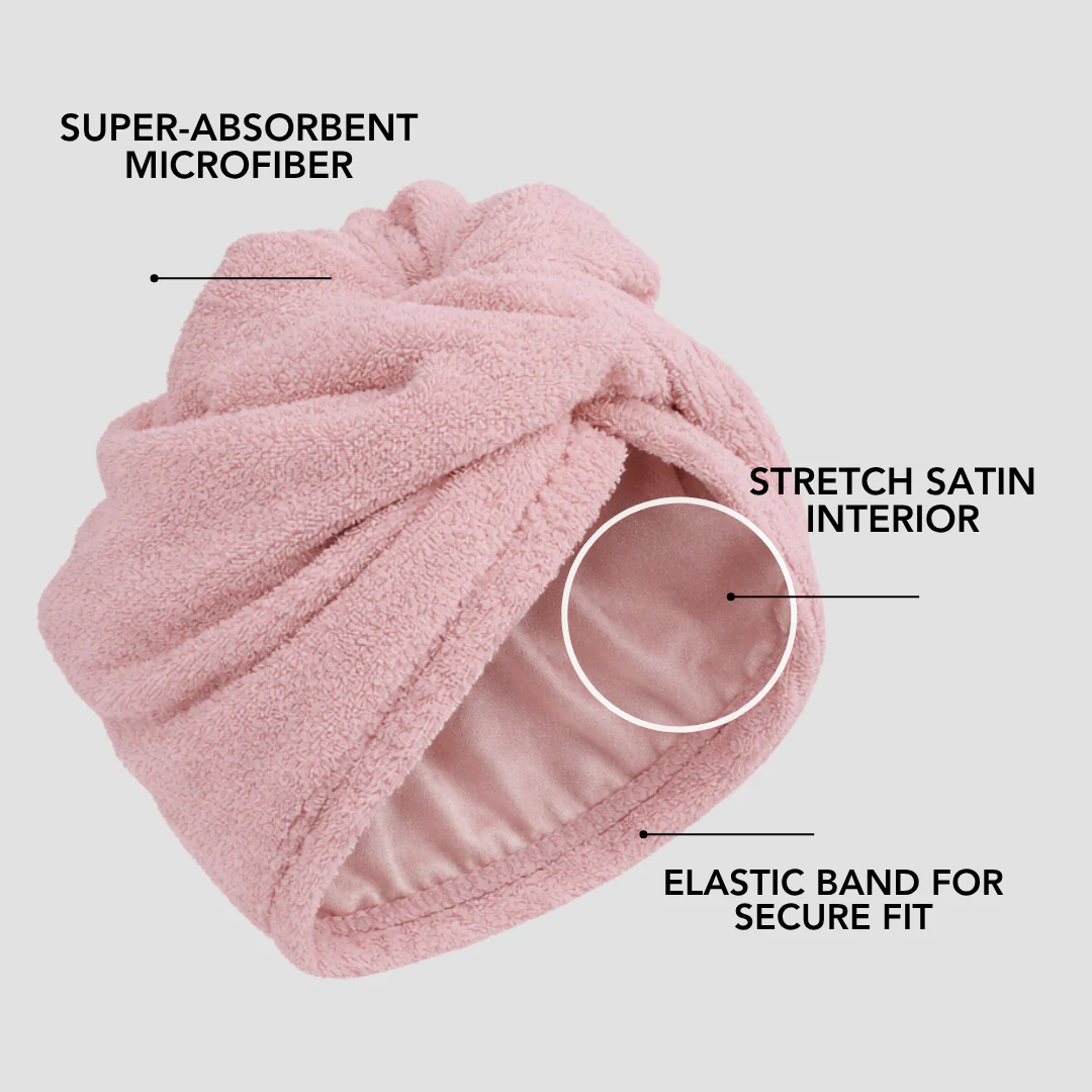 Hairbrella 2-in-1 Satin Twist Towel Turban - Image 4