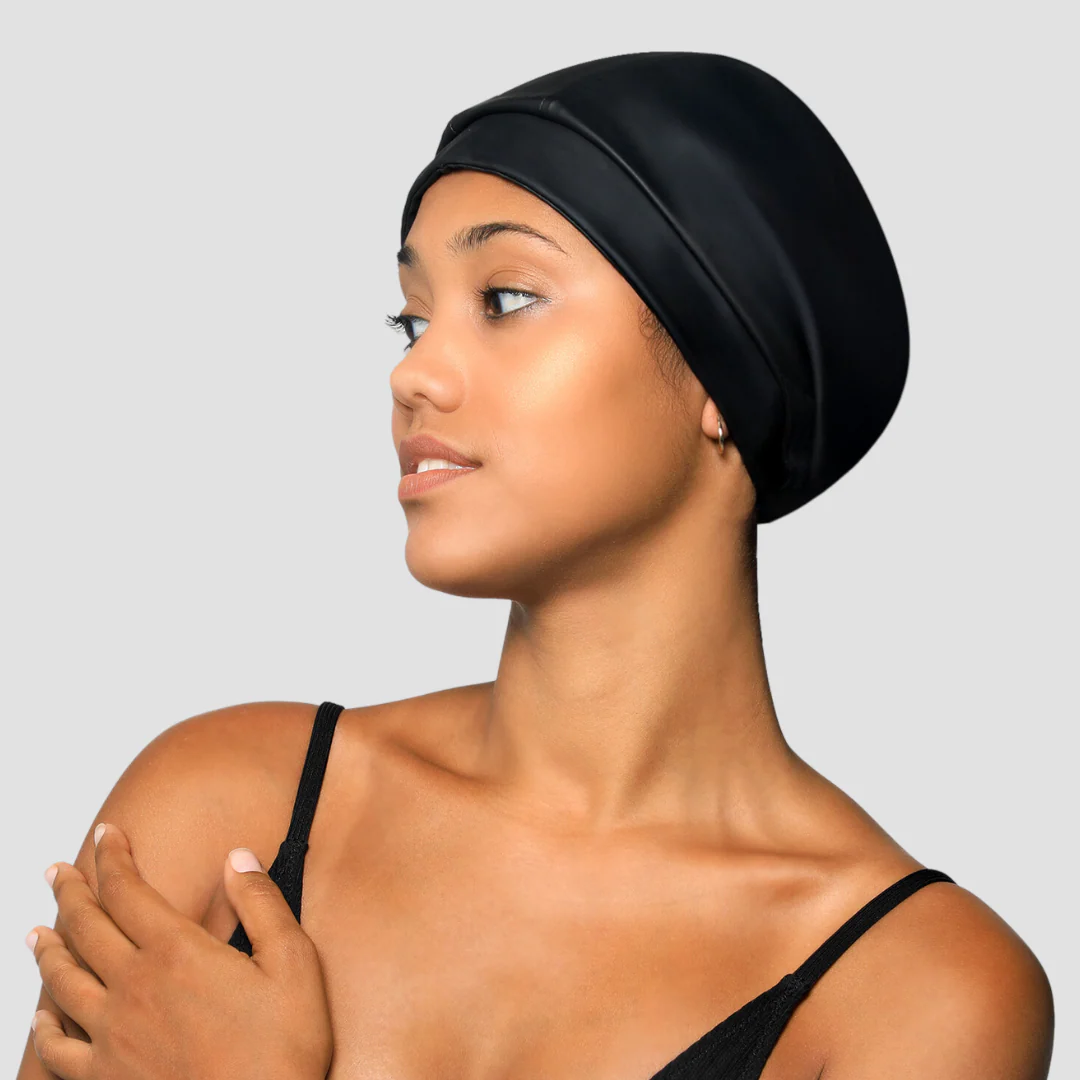 Hairbrella Waterproof, Satin-Lined, Adjustable Sport Swim Cap - Image 2