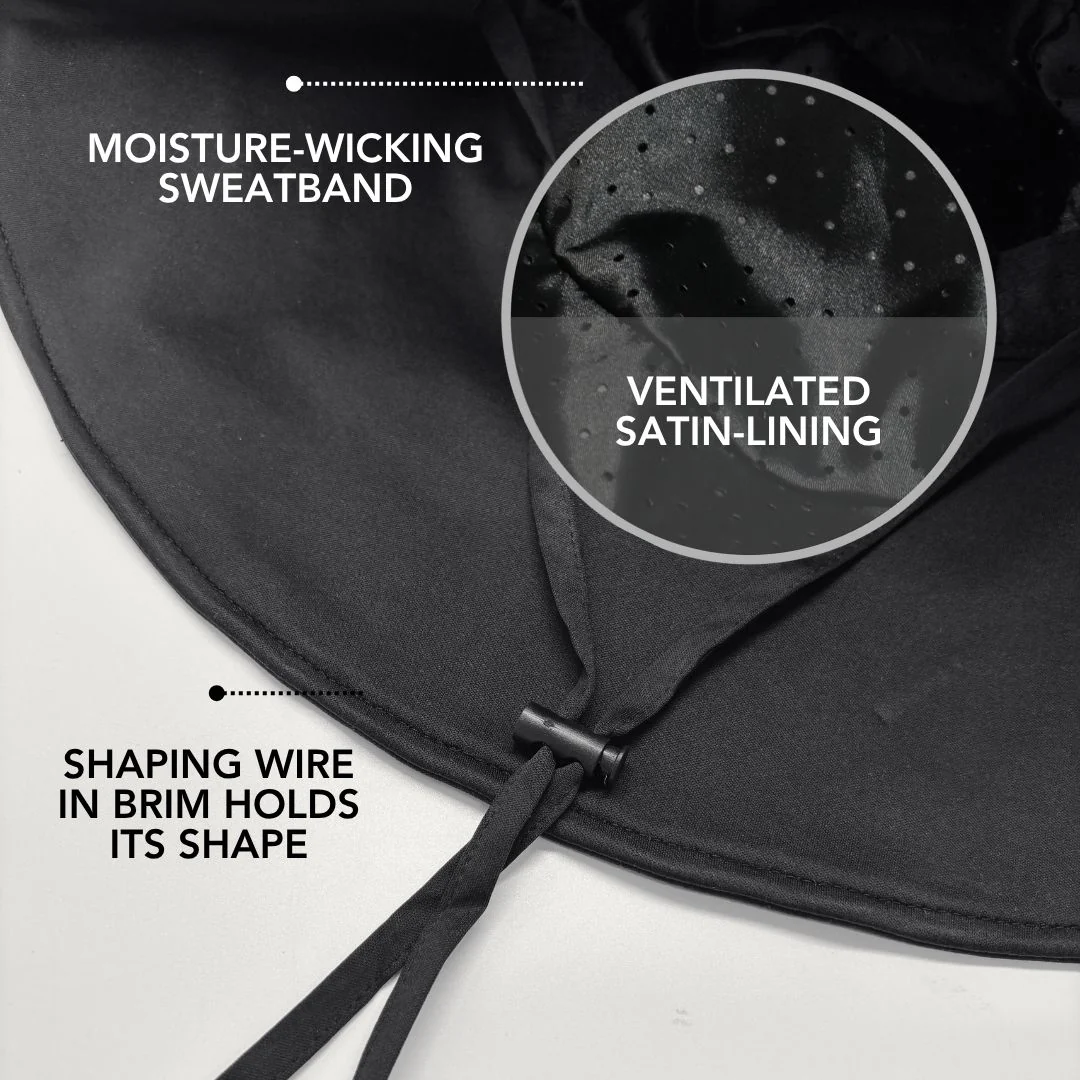 Hairbrella Waterproof, Satin-Lined, Wide Brim Sun Hat, Bundle (2) - Image 3