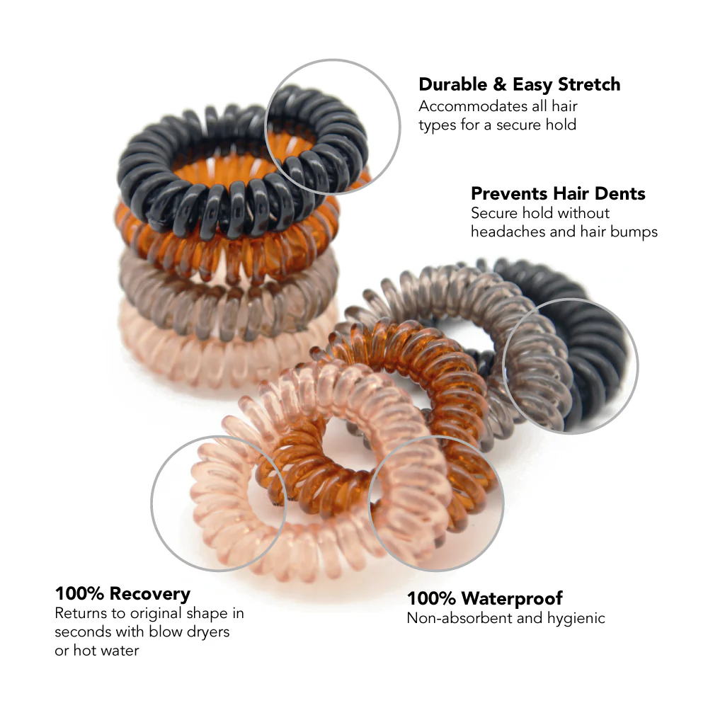 Waterproof Spiral Hair Ties (8 Pack) - Image 5