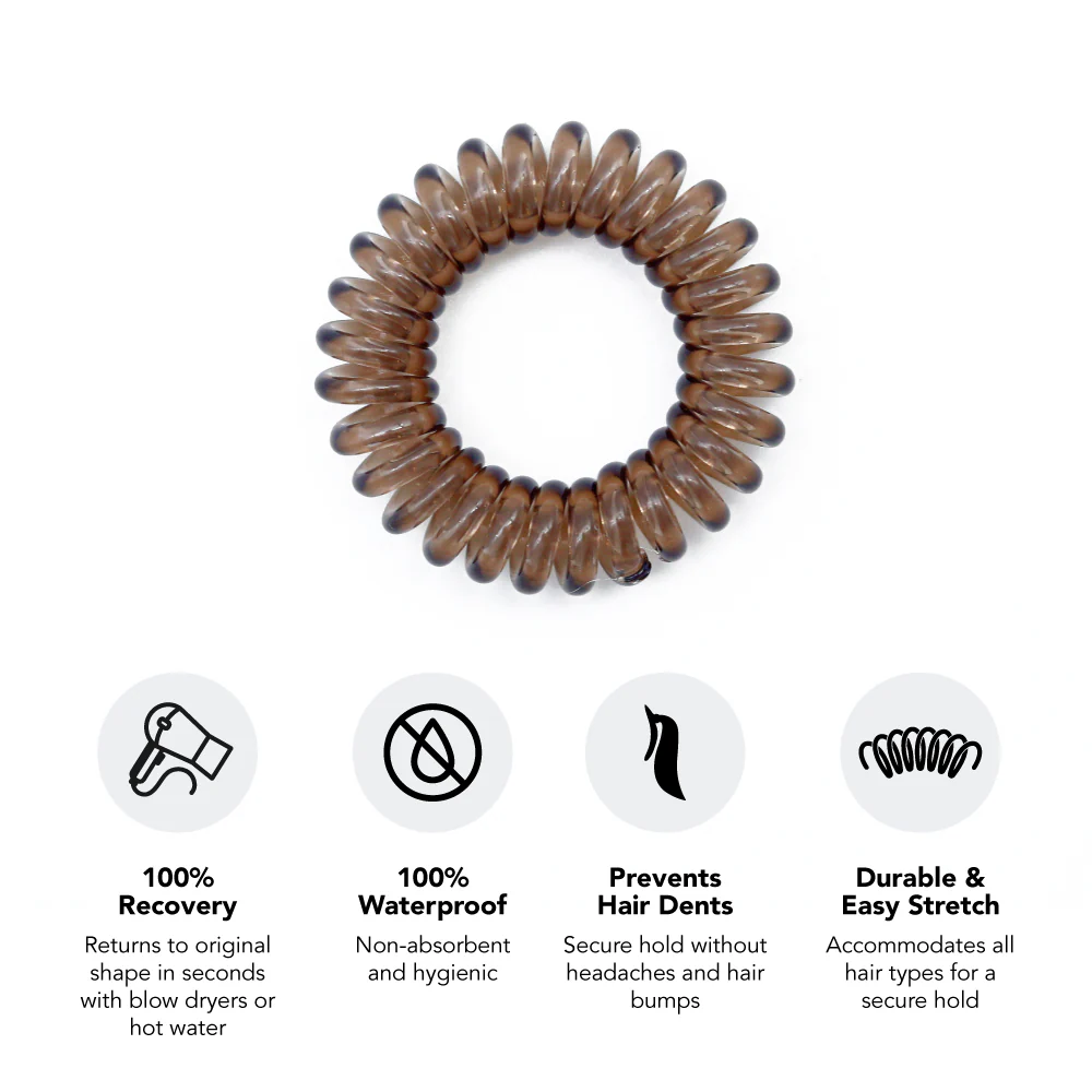 Waterproof Spiral Hair Ties (8 Pack) - Image 6