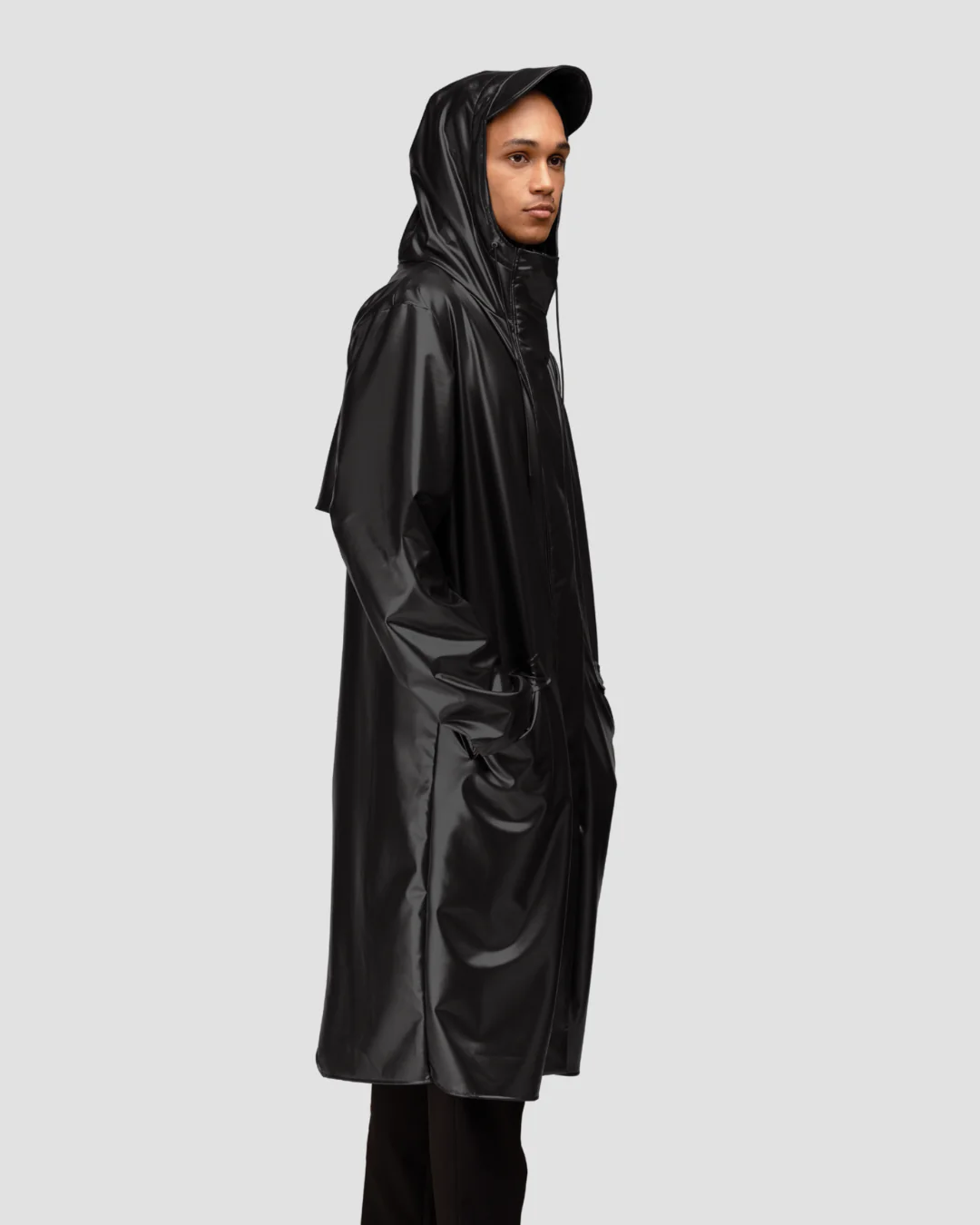 Hairbrella Satin-Lined, Waterproof, Unisex Long Rain Jacket - Image 13