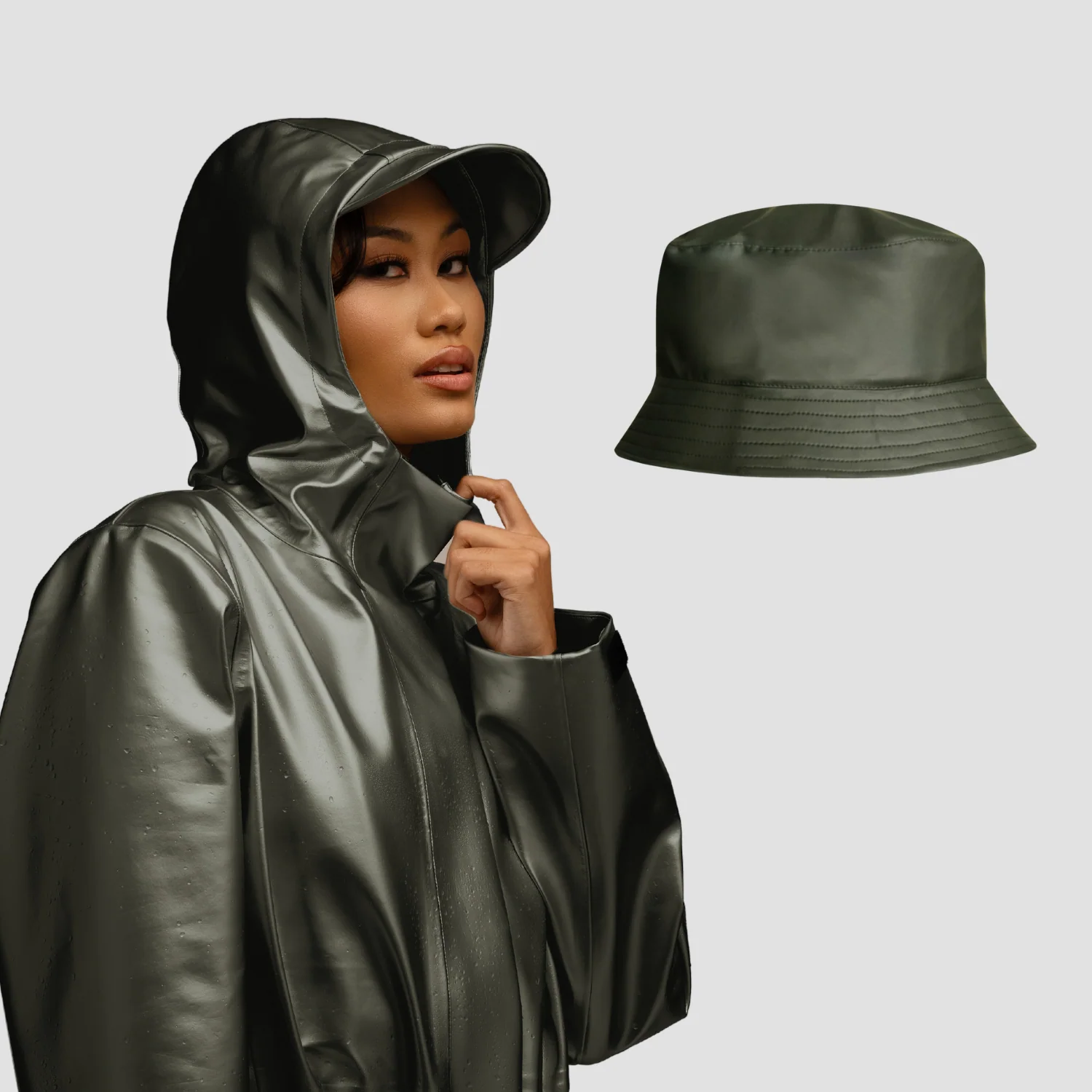 Waterproof Essentials: Rain Jacket & Hat Bundle - Image 14
